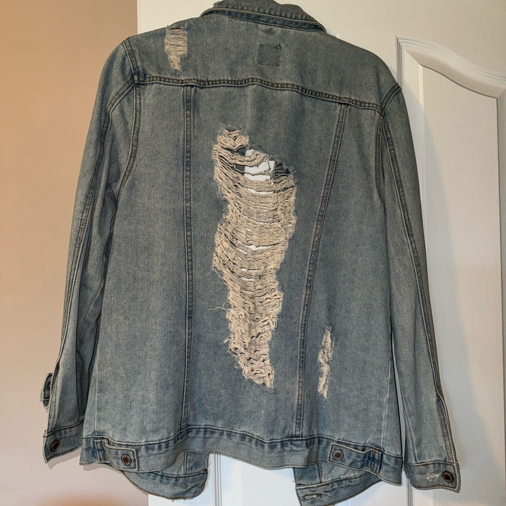 Distressed Denim Jacket - Picture 6 of 6